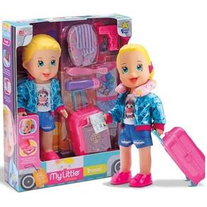 Boneco My Little Collection Vamos Viajar Menina - Divertoys