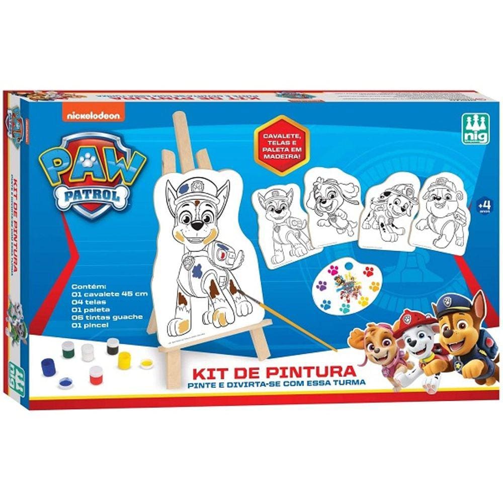 Kit Pintura Patrulha Canina NIG Brinquedos