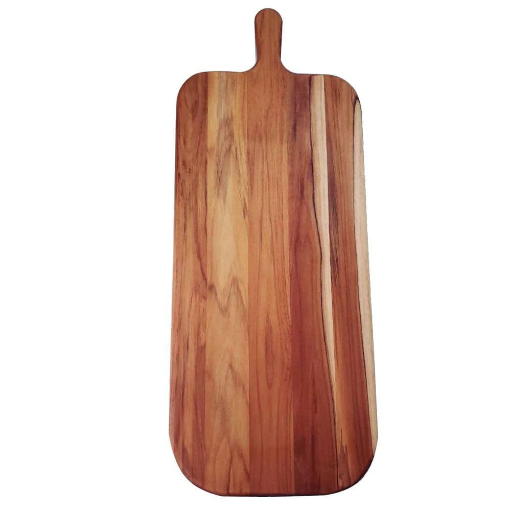 Tábua Alongada com Cabo Tramontina em Madeira Teca 45x27cm Tramontina