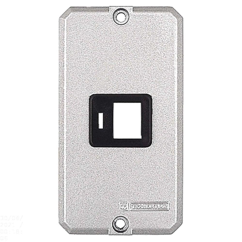 Tampa para condulete 1/2" e 3/4" com 1 posto com suporte para RJ Tramontina