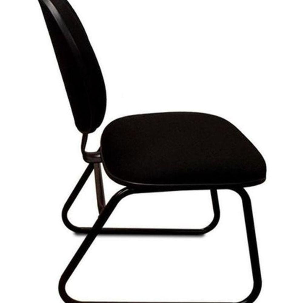 Cadeira Executiva Escritório Home Office Preta Almofada