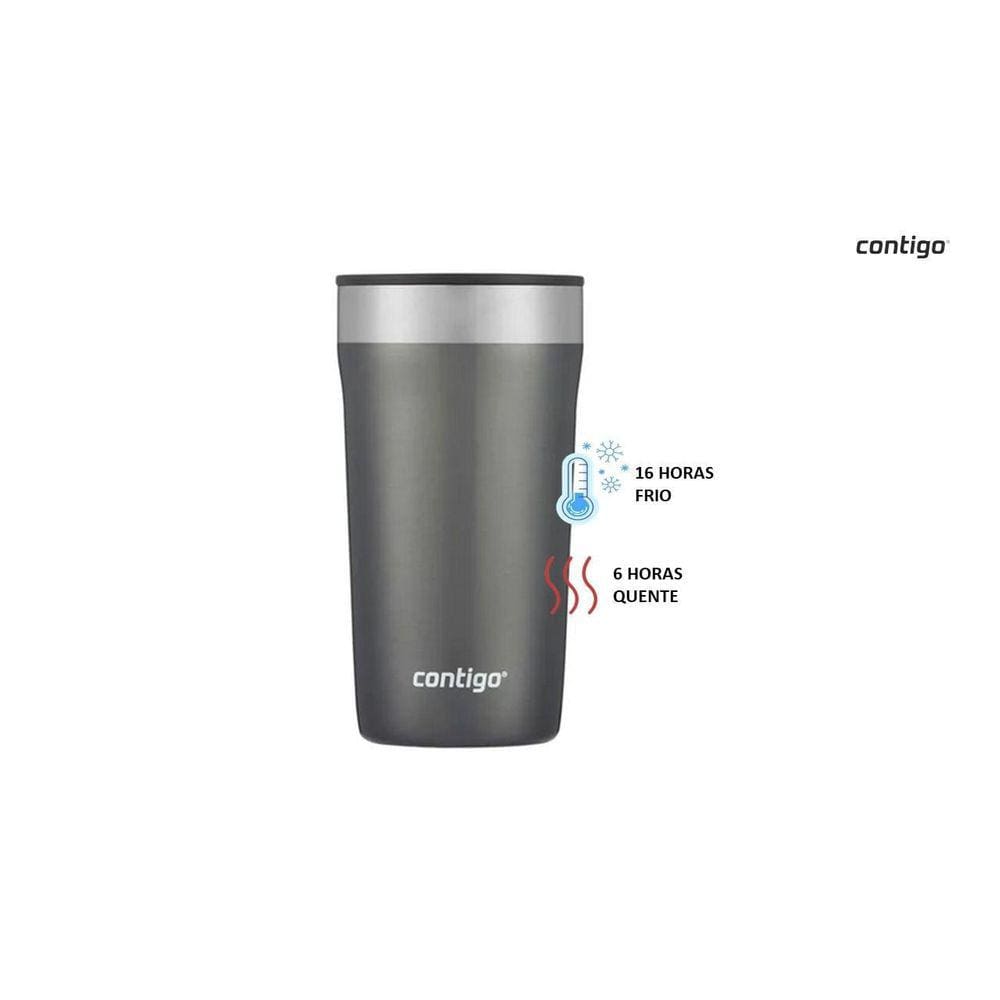Copo Termico Cerveja Tampa Street Aço Inox 473Ml Cinza