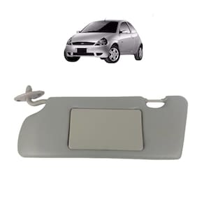 Quebra Sol Cinza Com Espelho Ford Ka 1997A2007 Lado Esquerdo