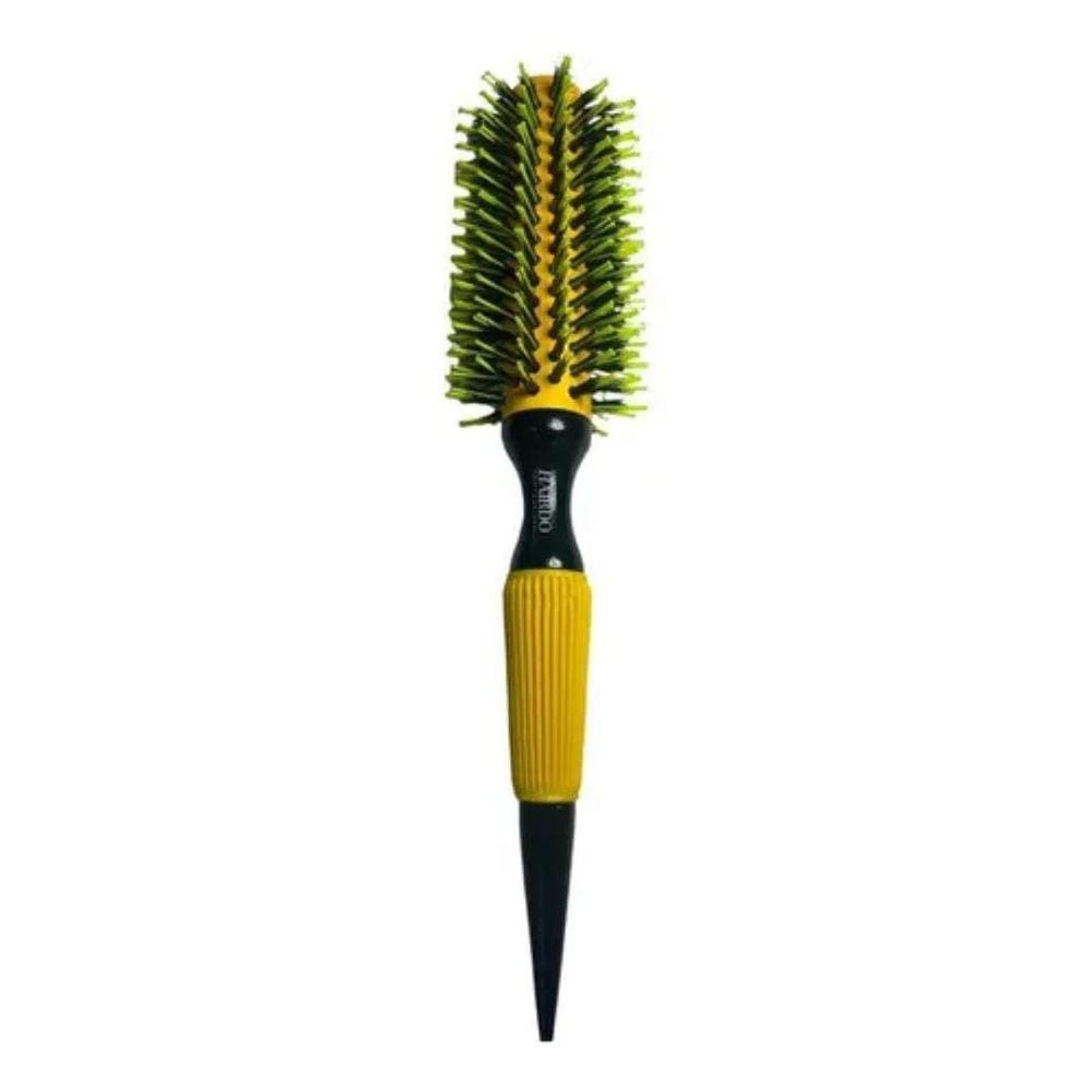 Escova Profissional Cabelo Cerdas Javali Amarela M Ref. 25