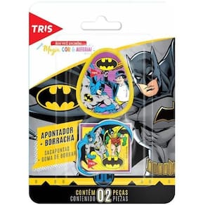 Apontador C/Deposito + 1 Borracha Batman 604848 Tris