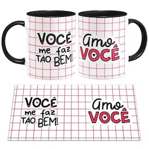 Caneca Colors Namorados Você Me Faz Tão Bem
