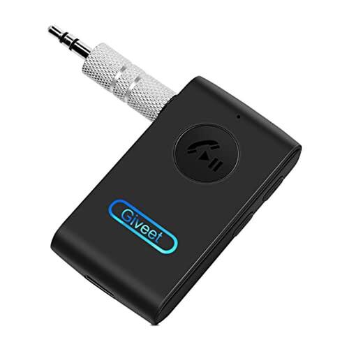 Giveet Bluetooth AUX Receiver para carro, adaptador de música sem fio
