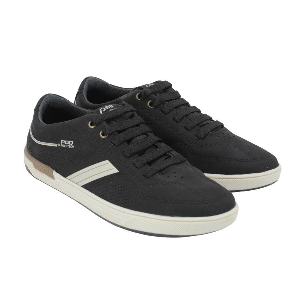 Sapatênis Pegada Microfibra Nobucado Preto