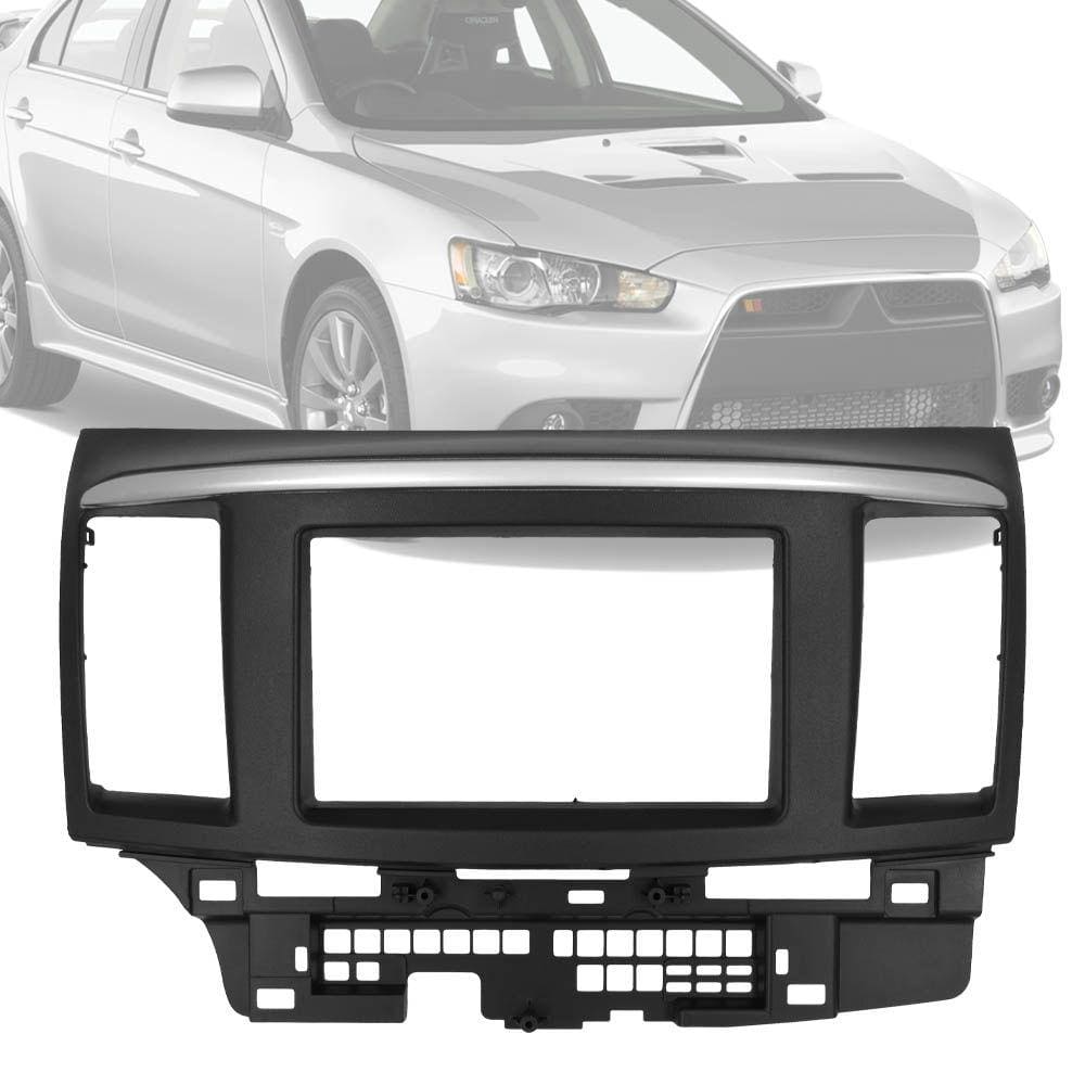 Moldura 2 Din 7” Polegadas Mitsubishi Lancer 2010 em Diante