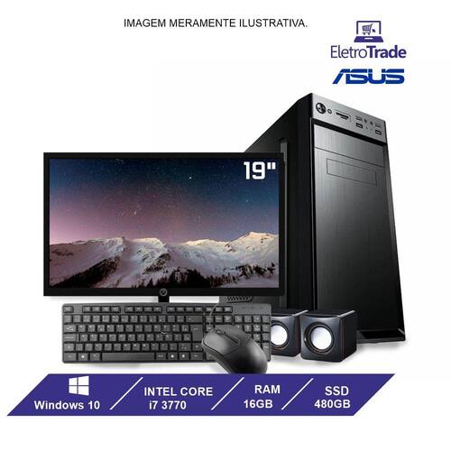 Computador PC CPU Flex ASUS i7 3770 16GB RAM SSD 480GB Com Kit Monitor 19" Windows 10 é ruim? Computador PC CPU Flex ASUS i7 3770 16GB RAM SSD 480GB Com Kit Monitor 19" Windows 10 é boa?