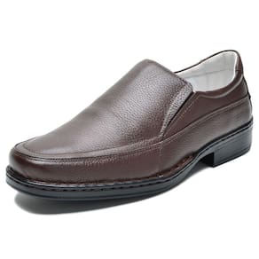Sapato Social Masculino Couro Solado Borracha Resistente