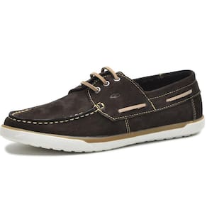Mocassim Dockside Couro Masculino Liso Tressê Leve