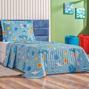 Cobre Leito Solteiro Babel Kids Microfibra 2 Pç - Astro