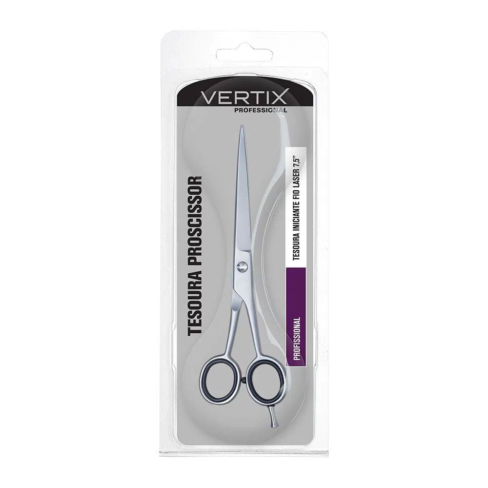 Tesoura Para Cabelo Vertix Iniciante Fio Laser 7,5 1un
