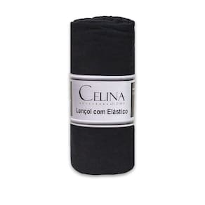 Lençol de Malha Liso Elástico King Celina Home