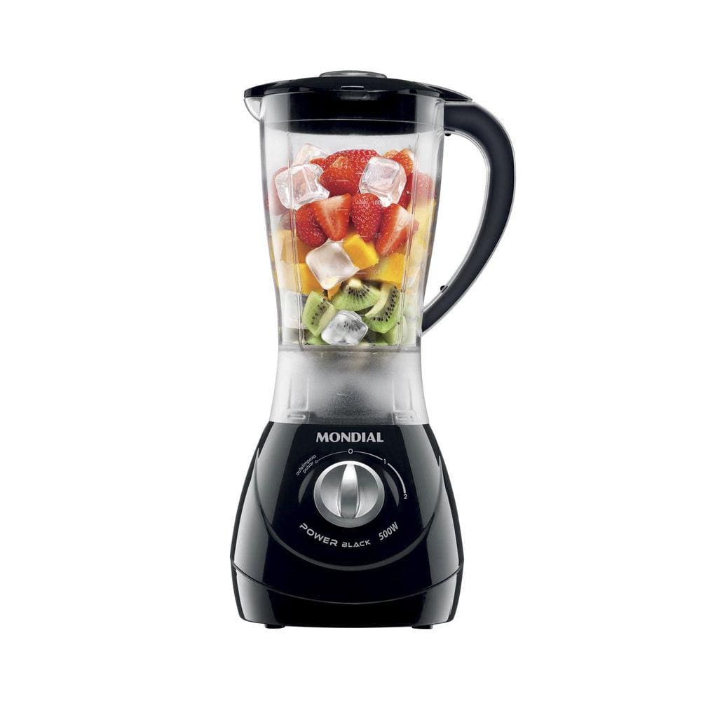 Liquidificador Mondial Power 2 Black L-28 Preto - 220v