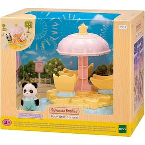 Figura com Acessório - Sylvanian Families - Carrossel - Epoch Magia