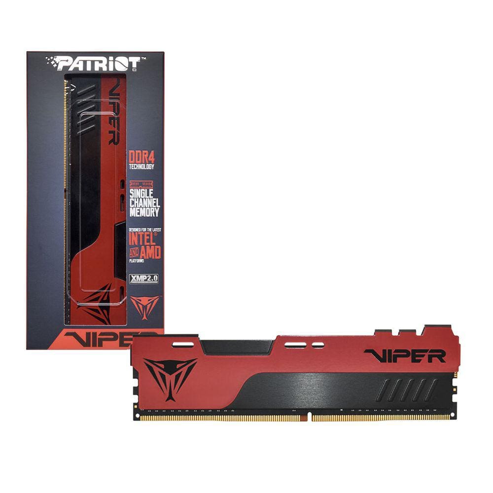 Memória Gamer Patriot Viper Elite II 8GB, DDR4, 3200MHz, CL18 - PVE248G320C8