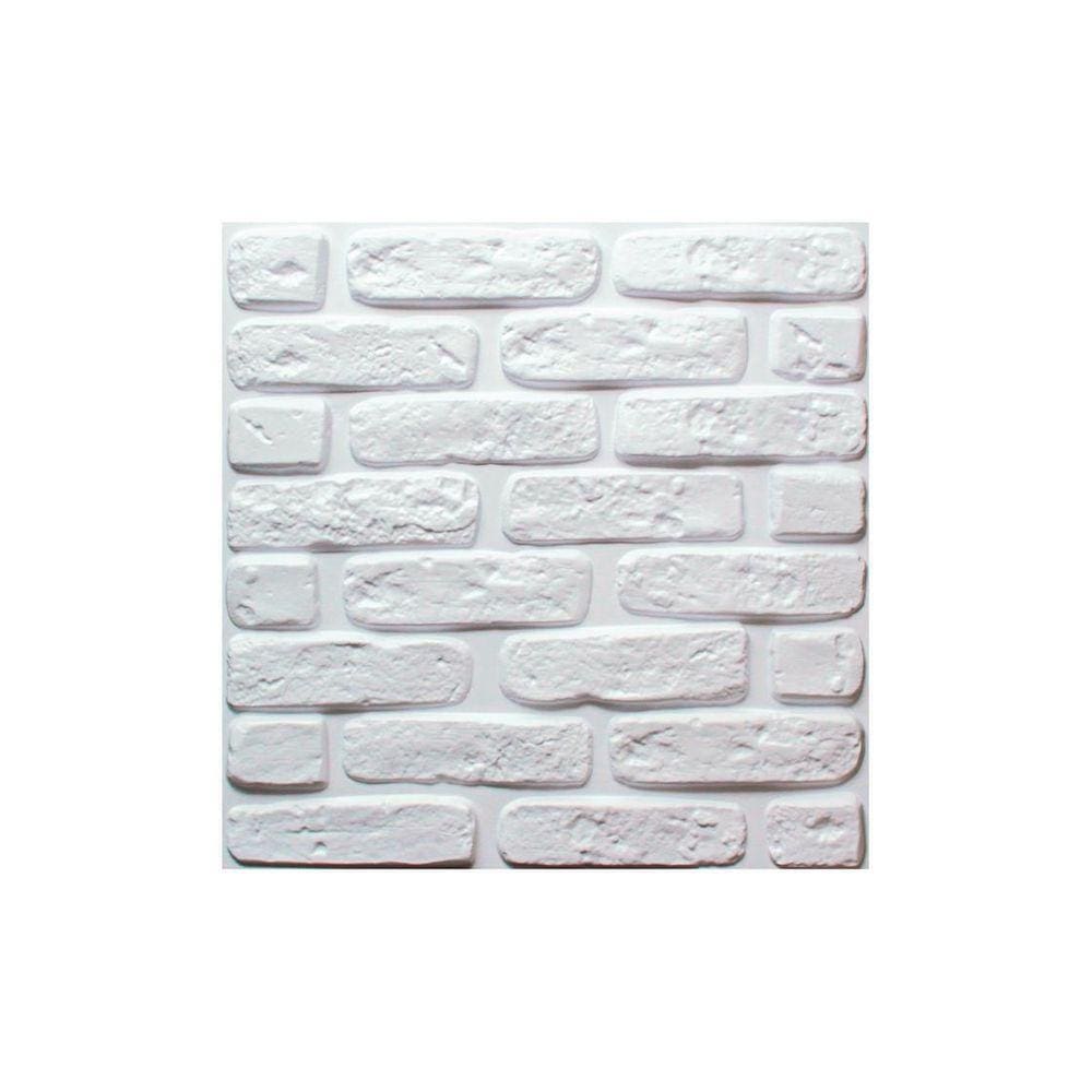 Kit 16 Placas Decorativas 3D Revestimentos 0,5Mm Tijolinho
