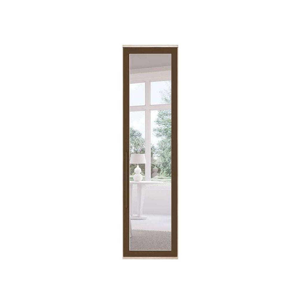 guarda-roupa modulado com espelho elite 1 pt vanilla - Bege