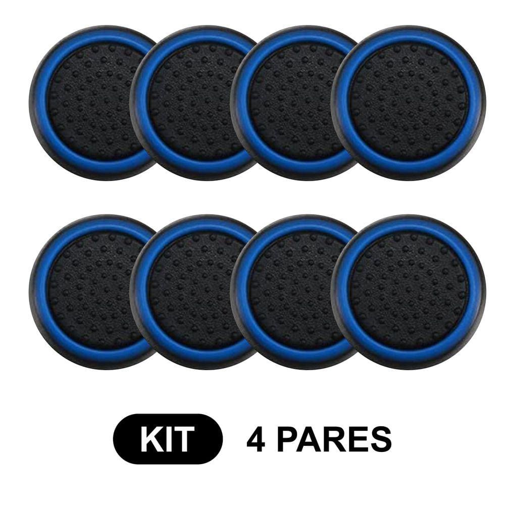 4 Pares de Grips p/ controle Anti Derrapante Silicone Botão Analógico do Joystick