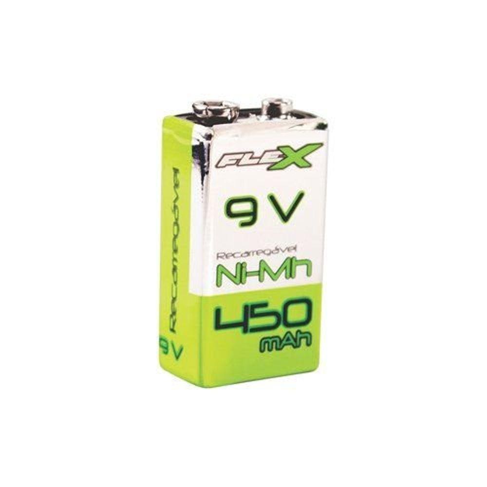 Bateria Recarregável 9 V 450 mah