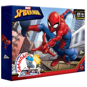 Quebra-Cabeça Puzzle Spider Man 120 Peças Grandão Toyster