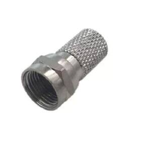 Conector F Macho Com Rosca Para Cabos Rg59(Pcte 50 Unid)