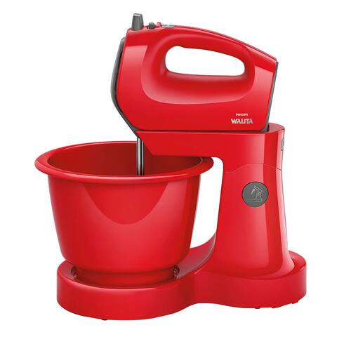 Batedeira Philips Walita Viva RI7200 com 5 Velocidades – Vermelha Menor preço em Batedeira Philips Walita Viva RI7200 com 5 Velocidades – Vermelha