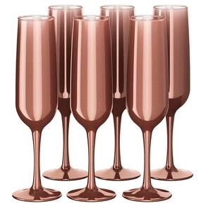 Kit Celebration 6 Taças Espumante 160Ml Rosé Metallic Coza