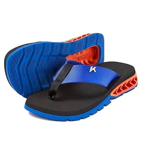 Chinelo Kenner Rakka Azul e Laranja