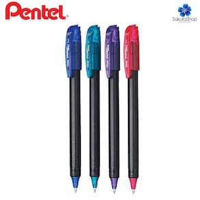 Kit 4 Caneta Gel EnerGel Makkuro PENTEL 0.7 mm