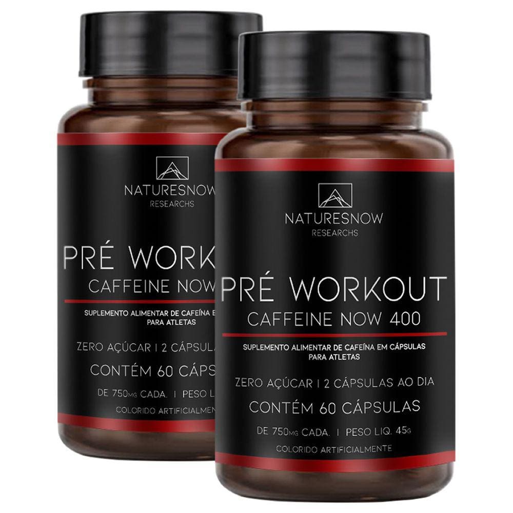 Kit 2X Termogenico Cafeinne 60 Cá Psulas - Natures Now