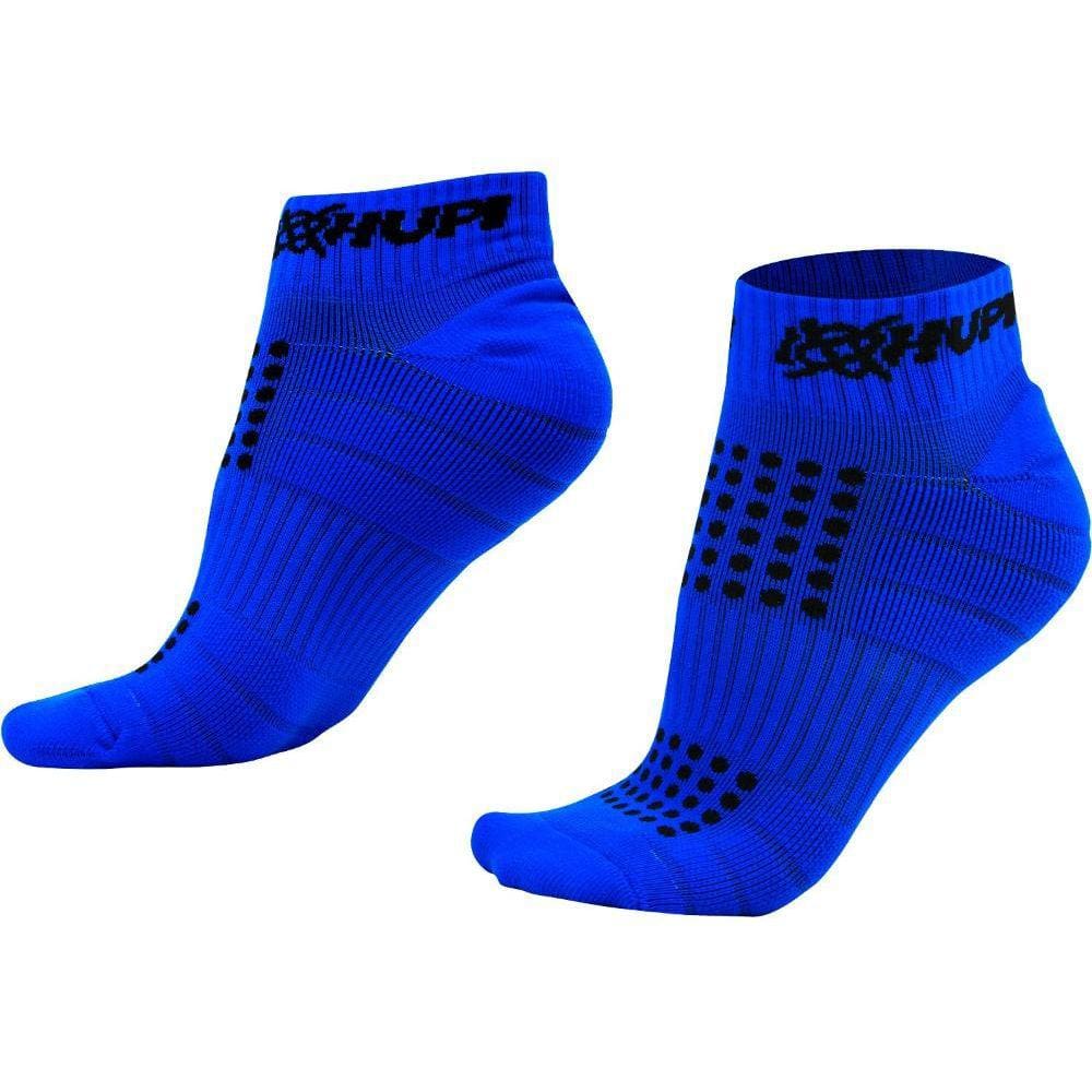 Meia Curta para Corrida HUPI Running Pro Azul Oceano