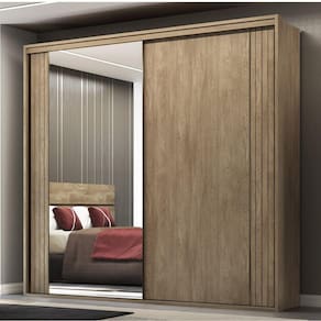 Guarda Roupa Casal 2 Portas 6 Gavetas Imperium Belmax Carvalho