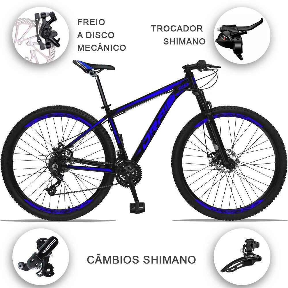 Bicicleta Aro 29 Drais 21V Câmbios | Casas Bahia