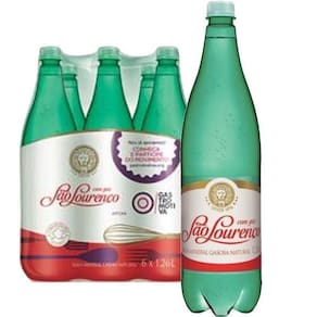 Água Mineral Com Gás Pet São Lourenço 1,26L (6 Unidades)