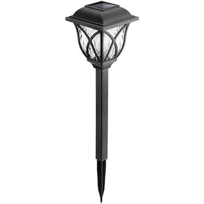 Luminária Solar Luz De Led Branco Para Jardim