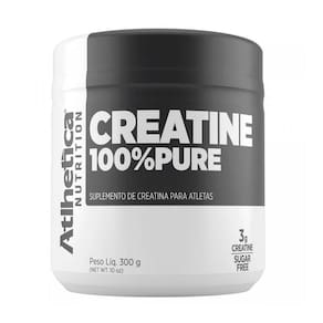 Creatina 100 Pure 300 Gramas Atlhetica Nota Fiscal