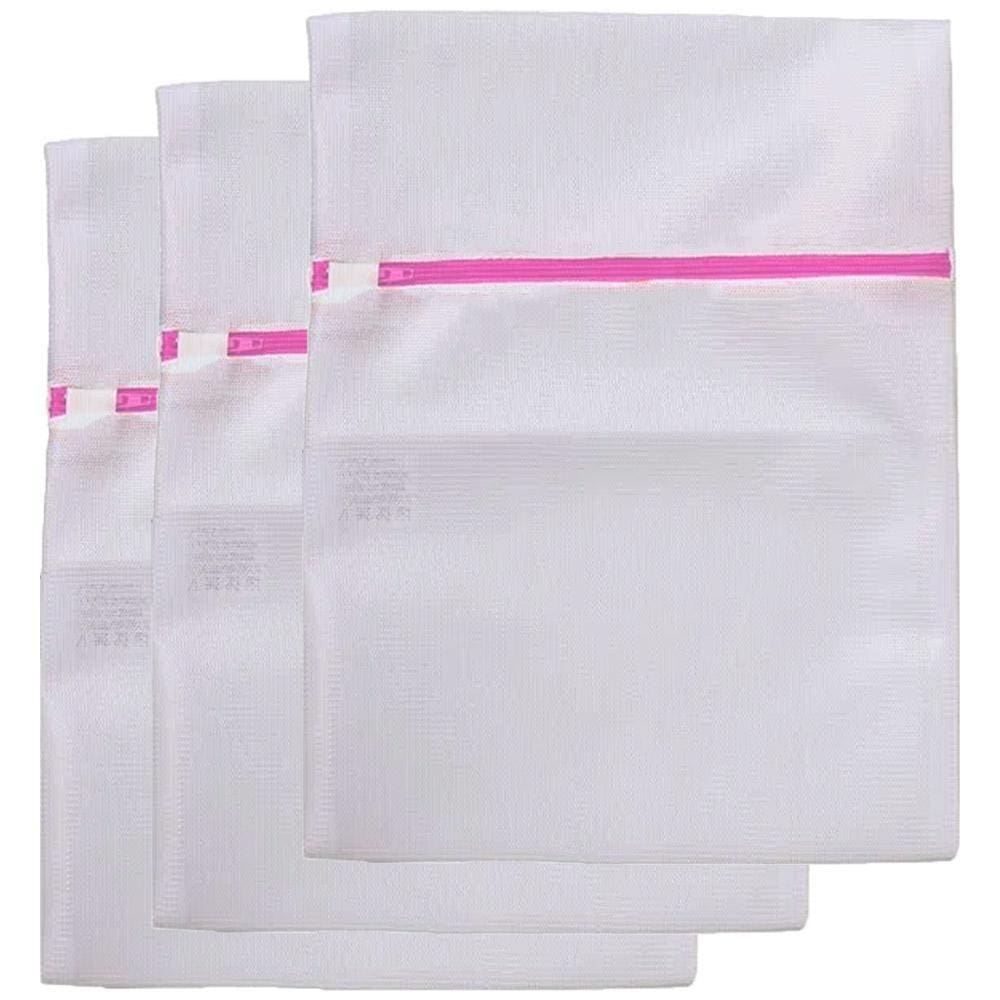 Kit 3 Sacos Protetor De Lavar Roupa Para Lavadora 60 X 50 Cm