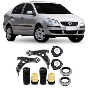 Bandeja + Kit Batente Vw Polo Dianteiro 2003 Até 2014 O Par