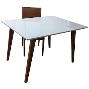 Base Cristal Madeira Para Mesa Jantar Tampo De Mdf Até 1,4 M