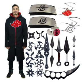 Kunai Naruto Completo Fantasia Naruto + Kit Ninja + Premium