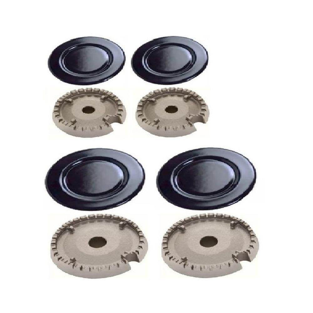Kit Queimador + Espalhador Fogao Brastemp Active - 4 Bocas
