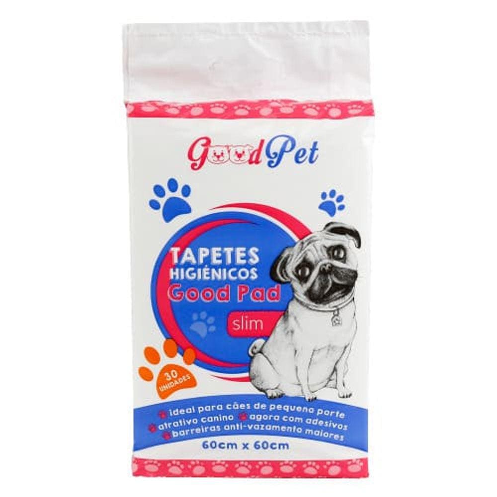 Tapete Higiênico Good Pad 60x60cm c/ 30un Petlike