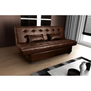 Sofá Cama Reclinável 3 Lugares Laila Matrix Korino Marrom