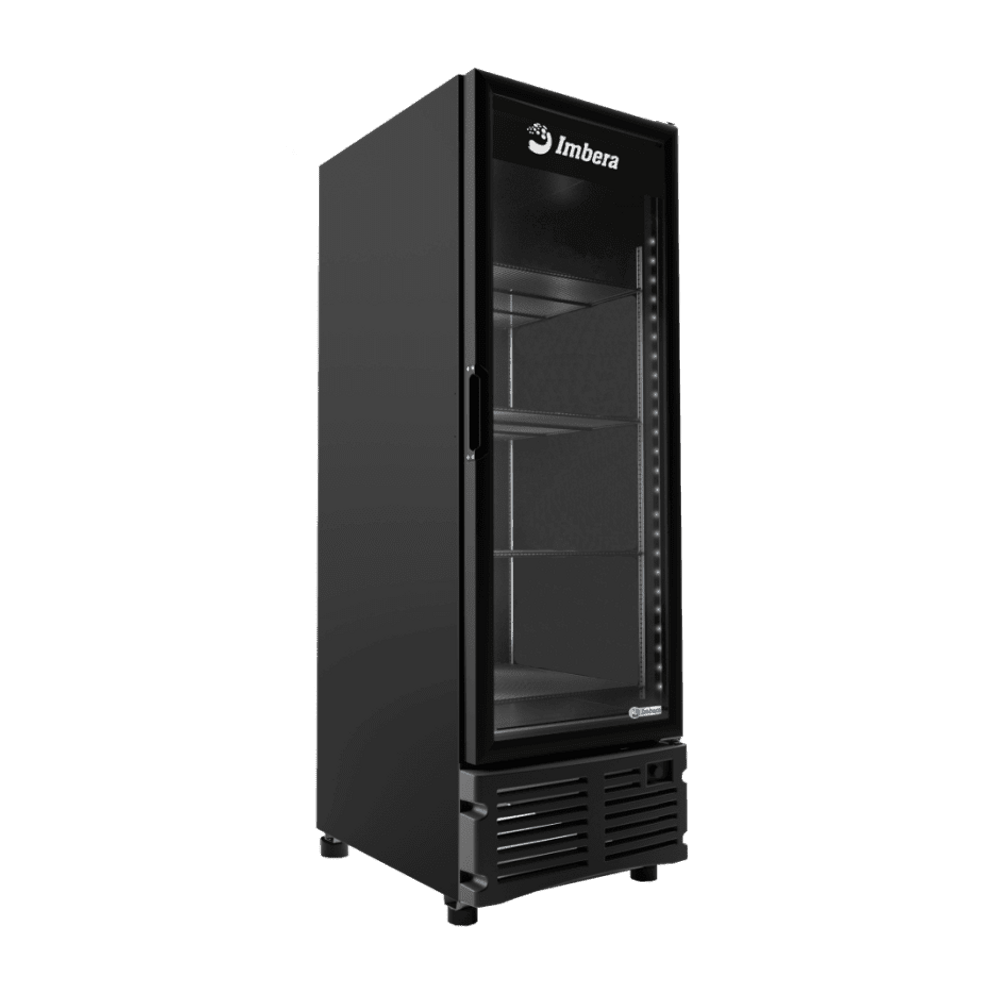 Freezer Vertical Dupla Ação 560L Imbera Porta De Vidro Preto EVZ21 127v