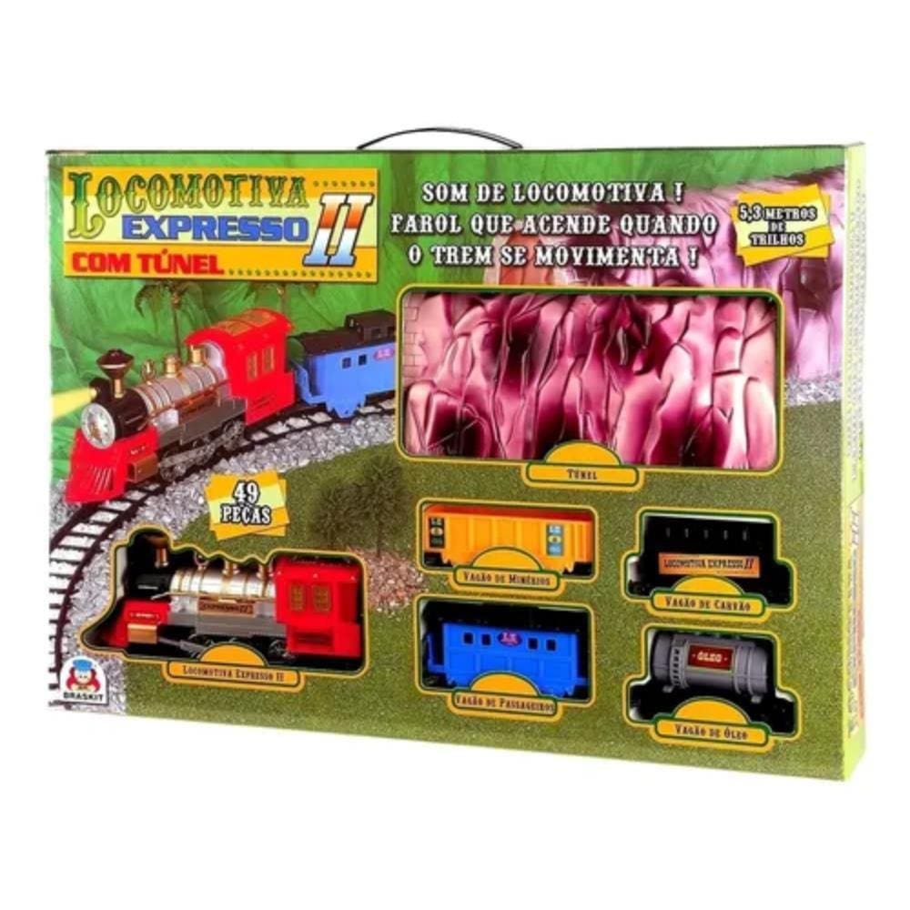 Pista Trem Locomotiva 67,5 cm – DM Toys