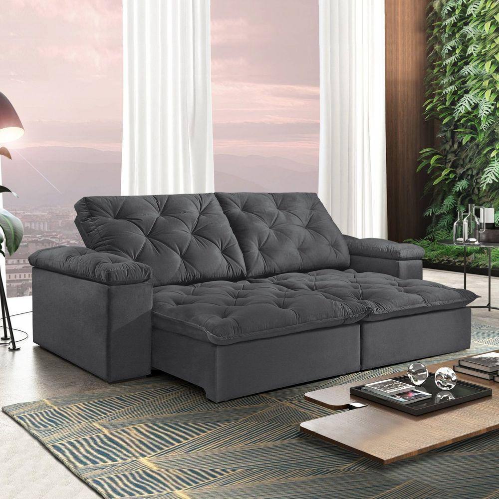 Sofa retratil 120cm Casas Bahia
