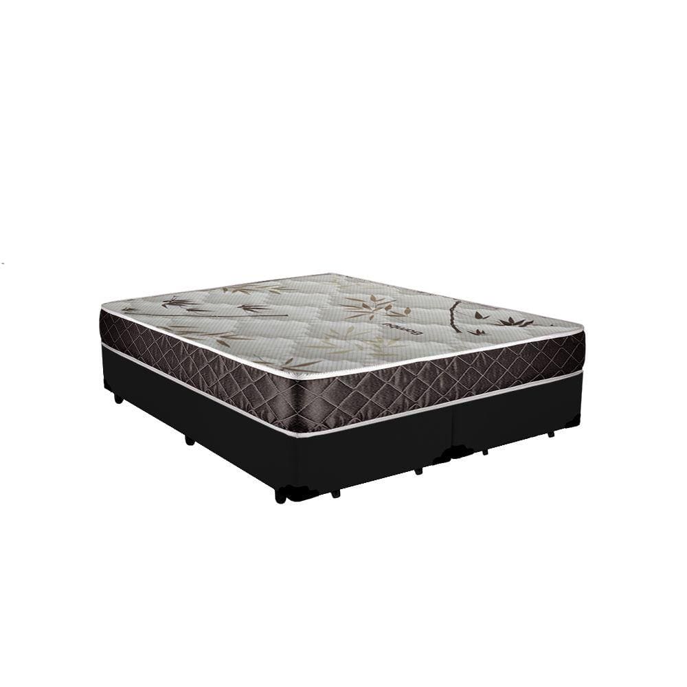 Cama Box King Colchão Aylla Espuma D33 Acolchões + Box Sintético 68x193x203
